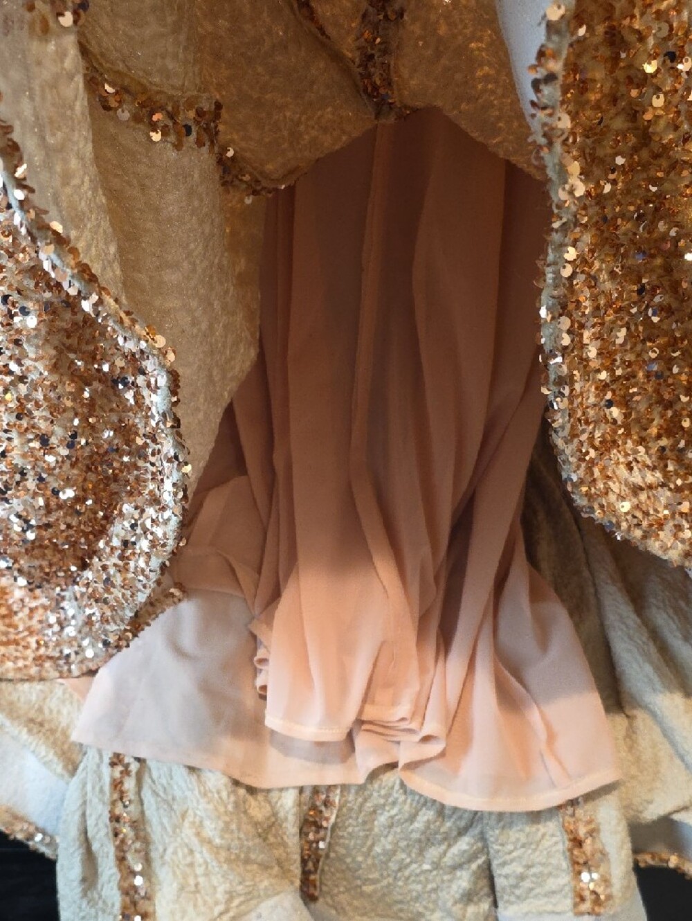 Portia and Scarlett Gold Sequin Mermaid Prom Dress - Picture 5 of 16